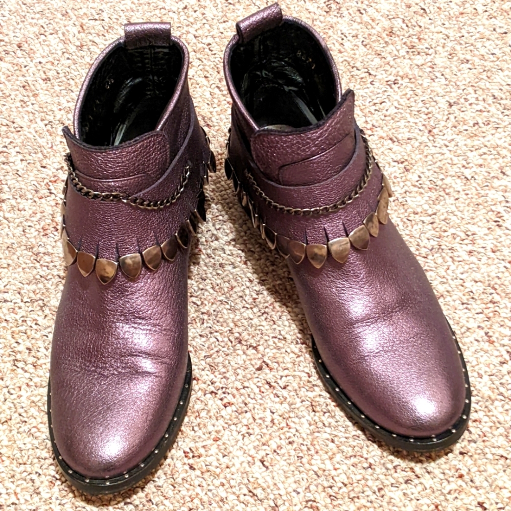 Freda Salvador Star short leather Boots Size 6.5